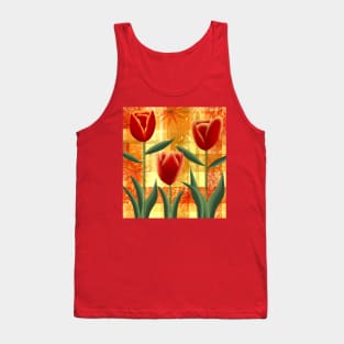 Red Tulips Tank Top